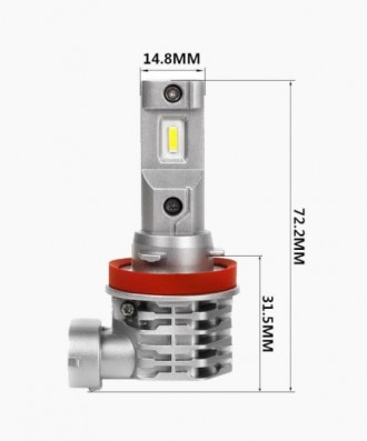 
Кратко о  LED лампы Prime-X MINI H11 5000K:Мощность - 20WРа. . фото 5