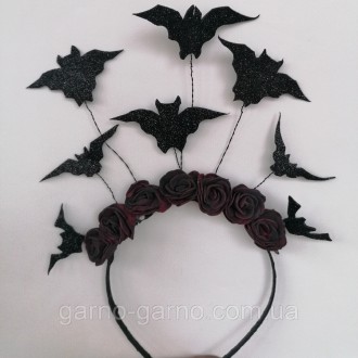 Обруч хеллоуин halloween летучая мышь.
Ободок с летучими мышками и розами ручна. Київ. фото 1 Обруч хеллоуин halloween летучая мышь.
Ободок с летучими мышками и розами ручна. Київ. фото 1