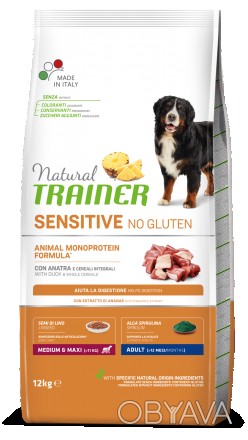 Сухой корм Natural Trainer Dog Sensitive Adult Medium&Maxi With Duck для собак с. . фото 1