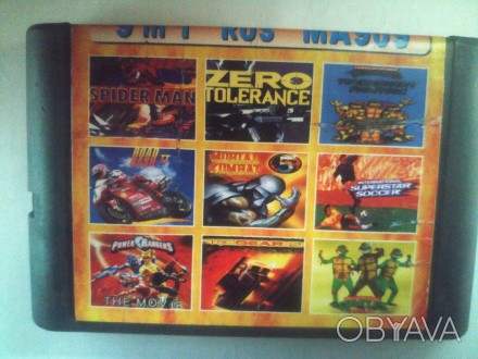 Сборник игр для Sega 9 в 1 (MA-909): Teenage Mutant Ninja Tourtles Tornament + S. . фото 1