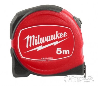 Компактная рулетка Milwaukee SLIMLINE имеет улучшенный эргономичный дизайн, нейл. . фото 1