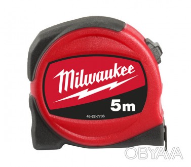 Компактная рулетка Milwaukee SLIMLINE имеет улучшенный эргономичный дизайн, нейл. . фото 1