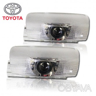 
	
	
	
	Светодиодные подсветки двери с логотипом Toyota устанавливаются в штатно. . фото 1