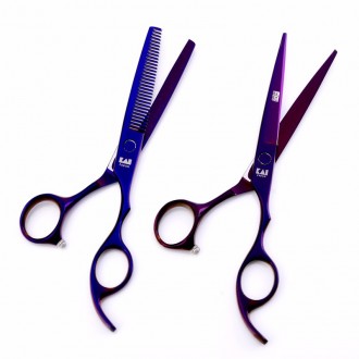 Совершенно новый набор ножниц KASHO для стрижки волос в пенале 1100 гр..( ножниц. . фото 2