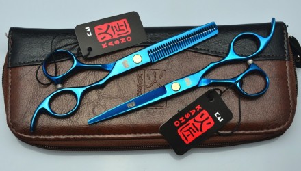 Совершенно новый набор ножниц KASHO для стрижки волос в пенале 1100 гр..( ножниц. . фото 6