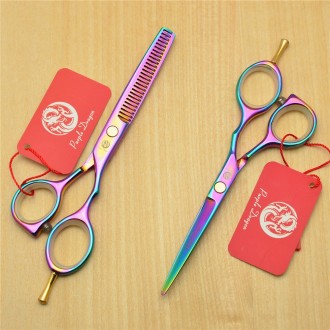 Комплект ножниц для стрижки волос в пенале от Purple Dragon. 
Парикмахерские но. . фото 2