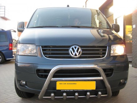 Кенгурятник низкий с грилем на Volkswagen Transporter T5 (без надписи). Київ. фото 1 Кенгурятник низкий с грилем на Volkswagen Transporter T5 (без надписи). Київ. фото 1