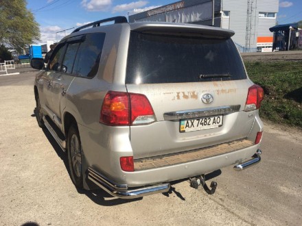 Уголки двойные на Toyota Land Cruiser 200 ( Toyota LC 200) нерж. (60 диаметр). Київ. фото 1 Уголки двойные на Toyota Land Cruiser 200 ( Toyota LC 200) нерж. (60 диаметр). Київ. фото 1