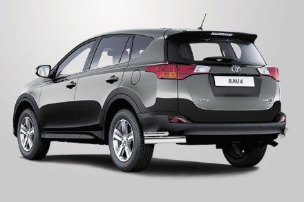 Уголки двойные на Toyota RAV 4 нержавейка (70 диаметр). Київ. фото 1 Уголки двойные на Toyota RAV 4 нержавейка (70 диаметр). Київ. фото 1