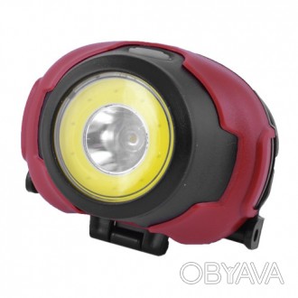 Luxury 1802-COB+LED – налобный фонарик с питание от трех батареек типоразмера AA. . фото 1