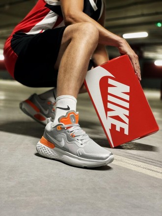 Кроссовки мужские серые Nike React 
Серые мужские кроссовки Nike React для спорт. . фото 9