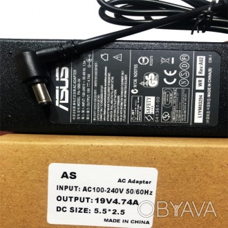 Блок питания для ноутбука ASUS 19В 4.74А Зарядное устройство Asus зарядка 
 
 
 . . фото 1