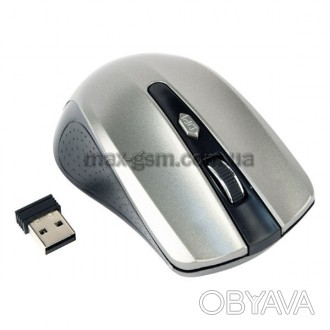 4-х кнопочная беспроводная оптическая мышь с миниатюрным USB-трансивером сигнала. . фото 1