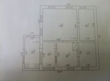 Продам отдельно стоящий дом в Жуках 1967 года постройки.  4 комнаты. Центральный. . фото 2