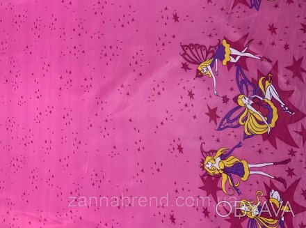 Ткань плащевка купон розового цвета "Феи". . фото 1