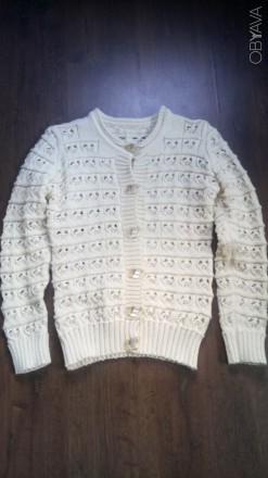 Новый свитер тёплый ажурной вязки, 46 размер, длина 60 см, довжина рукава, 60 см. . фото 1