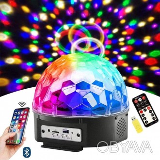 Светодиодный диско-шар Crownberg CB-0305 Magic Ball LED Bluetooth MP3 
С магичес. . фото 1