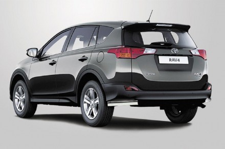 Уголки одинарные на Toyota RAV 4 Нержавейка (70 диаметр). Київ. фото 1 Уголки одинарные на Toyota RAV 4 Нержавейка (70 диаметр). Київ. фото 1