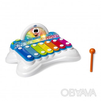 
Музыкальная игрушка Chicco "Flashy the Xylophone" – это красочный ксилофон со з. . фото 1