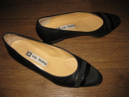 Продадим туфли - НАТУРАЛЬНАЯ КОЖА Vero Cuoio, MADE IN ITALY, 
35,5размер,
на н. . фото 3