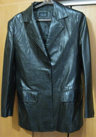 куртка, пиджак, шкіра НАТУРАЛЬНАЯ кожа, SLD (Slim Leisure Design), р38, км0734
. . фото 9