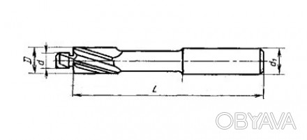 Цековка Ø 3,7/2,6 ц/хв Ø 4 L=54 Р9