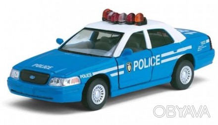 Машинка KINSMART "Ford Crown Victoria" Полиция. Машинка металлическая, инерционн. . фото 1