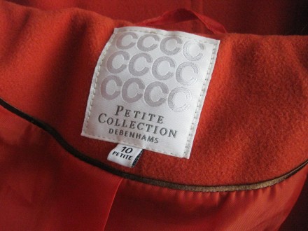 пальто Petite Collection Debenhams оранжевое,  10/38 р. км0710
продам пальто ор. . фото 5