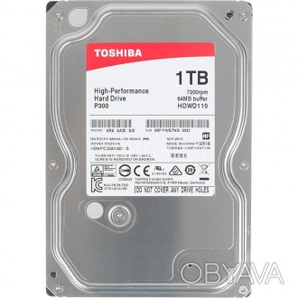 Накопитель HDD SATA 1.0TB Toshiba P300 7200rpm 64MB (HDWD110UZSVA)
 
Toshiba P30. . фото 1