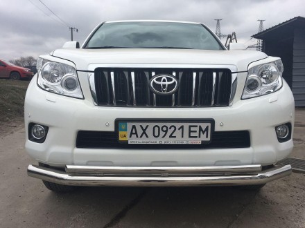 Труба двойная на Toyota Land Cruiser 150 Prado ( Toyota LC 150 Prado) нержавейка. Київ. фото 1 Труба двойная на Toyota Land Cruiser 150 Prado ( Toyota LC 150 Prado) нержавейка. Київ. фото 1