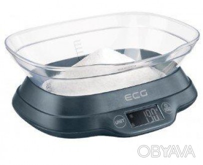 Весы кухонные электронные с чашей для сыпучих продуктов ECG KV 1120 SM
 Определе. . фото 1