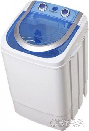 Полуавтоматическая стиральная машина на 4,5 кг с отжимом VILGRAND V145-2570 blue. . фото 1
