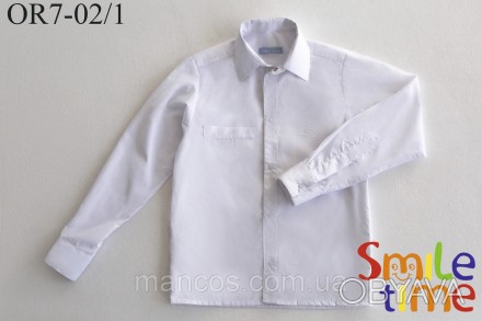 Белая рубашка для мальчика с длинным рукавом SmileTime
Рубашка SmileTime с длинн. . фото 1