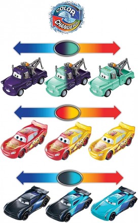 Воссоздайте историю Disney / Pixar's Cars с этим набором из 3-х ключевых героев . . фото 5