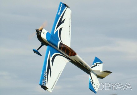 Самолёт радиоуправляемый Precision Aerobatics Katana MX 1448мм KIT (синий)В комп. . фото 1
