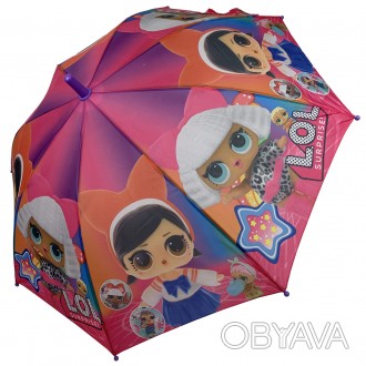 Стильный зонт с куклами LOL - незаменимый детский аксессуар в непогоду. Он защит. . фото 1
