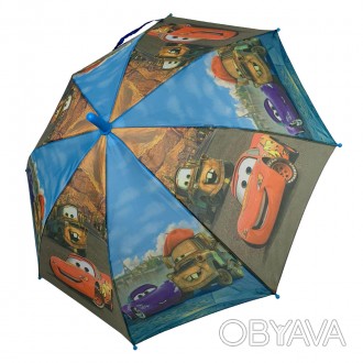 Яркий детский зонт c фрагментами из мультика "Тачки" порадует вашего ребенка и з. . фото 1