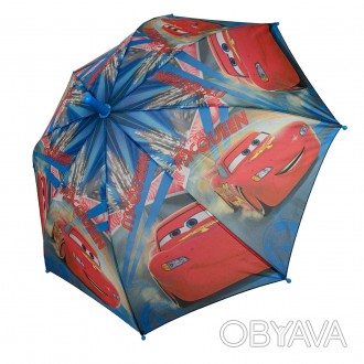 Яркий детский зонт c фрагментами из мультика "Тачки" порадует вашего ребенка и з. . фото 1