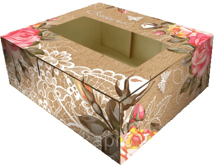 Коробка-крафт картонная, самосборная, размером 200*180*70 мм подходит для упаков. . фото 2