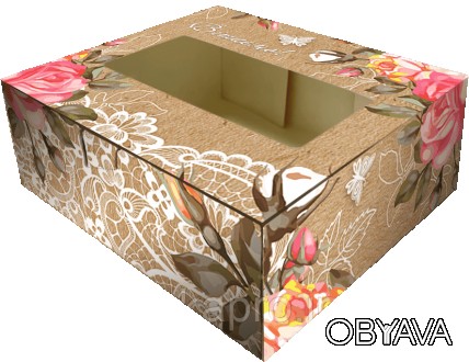 Коробка-крафт картонная, самосборная, размером 200*180*70 мм подходит для упаков. . фото 1