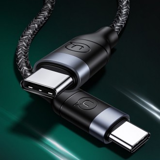 Дата кабель Usams US-SJ400 U31 100W PD Fast Charging Type-C to Type-C (1.2m) (Че. . фото 3