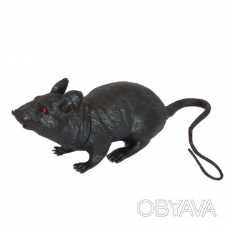 Резиновая Крыса 10см (черная)Размер: 10х3х3см без хвостаЦвет: черныйМатериал: ре. . фото 1