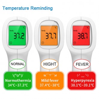 Інфрачервоний термометр для вимірювання температури у дітей та дорослих. Має буф. . фото 3