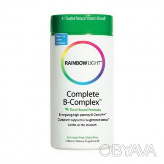 
 
Формула комплекса Complete B-Complex от Rainbow Light витаминов В оказывает п. . фото 1