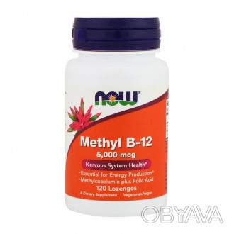 
 
NOW Methyl B-12 5000 mсg – источник метилкоболамина (витамин B-12). Это водор. . фото 1