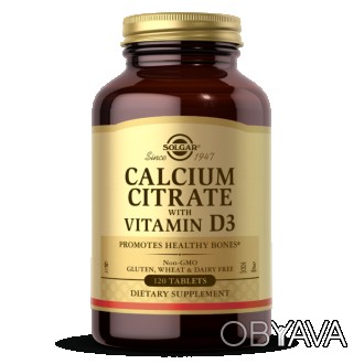 
 
 Solgar Calcium Citrate with Vitamin D3 – биологическая добавка к пище, воспо. . фото 1