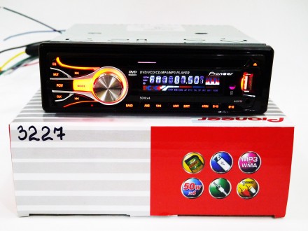 DVD Автомагнитола Pioneer 3227 USB+Sd+MMC съемная панель(копия)
Tип устройства:. . фото 2