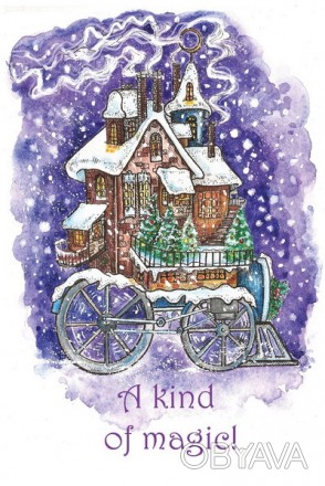 A kind of Magic новогодняя открытка с новогодней ночью от популярного автора Дин. . фото 1