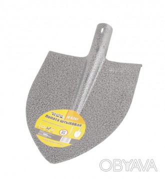 Лопата штыковая MASTERTOOL 220х300х390 мм молотковая покраска 14-6247