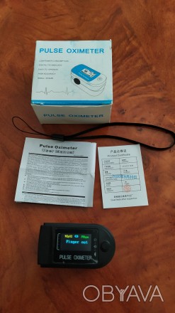Pulse Oximetr, для вимірювання кисню в крові і пульса. Працює від батареек 1.5 В. . фото 1